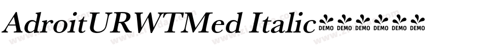 AdroitURWTMed Italic字体转换